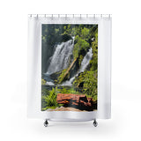Waterfall energy.  Waterfall Shower Curtain