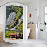 Waterfall energy.  Waterfall Shower Curtain