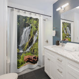 Waterfall energy.  Waterfall Shower Curtain