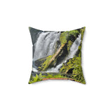 Waterfalls take the blues away!! Nature Throw Pillow