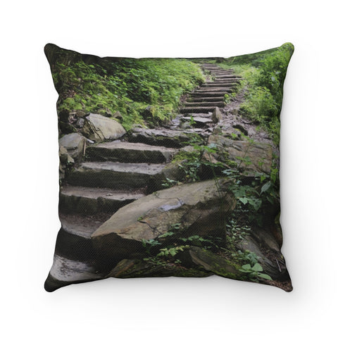 Take a path somewhere new.  Nature Path Throw Pillow