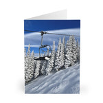 Perfect Day! Ski Lovers Chair Lift Greeting Cards (5 Pack)