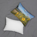 Stop and smell the daisies! Can't you feel the warm breeze? Unique Decorative Throw Pillow