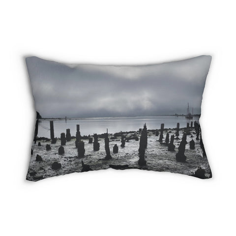 Dark Days. Moody Throw Pillow