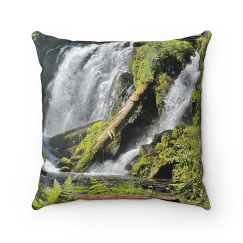 Waterfalls take the blues away!! Nature Throw Pillow