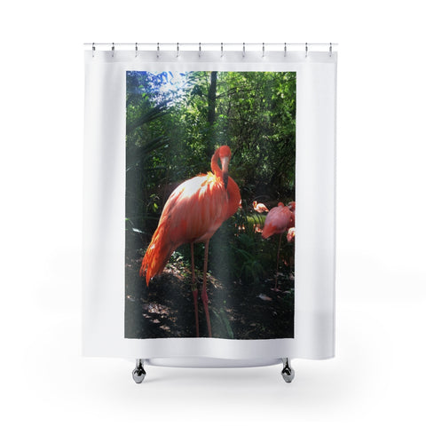 Beautiful Bird! Flamingo Shower Curtain