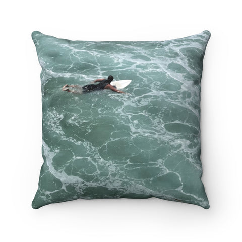 Surf Time! Unique Surfer Throw Pillow